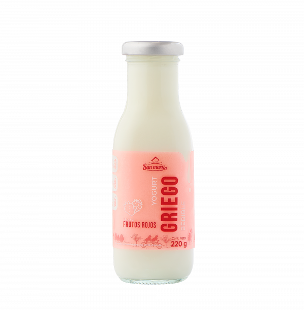 Yogurt Griego Bebible Frutos Rojos 220ml San Martin