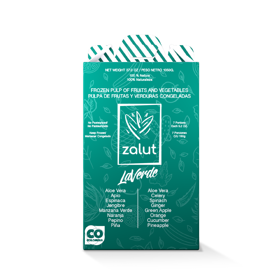 Caja x7 pulpas verdes Zalut