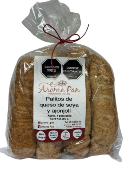 palitos de queso de soya y ajonjoli