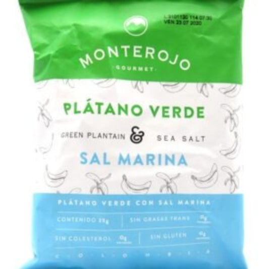 Platanito Verde con Sal Marina x 25g Monterojo