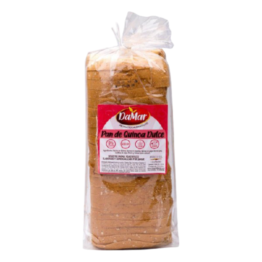 Pan de Quinua Dulce Tajado DAMAR x 450 Gramos