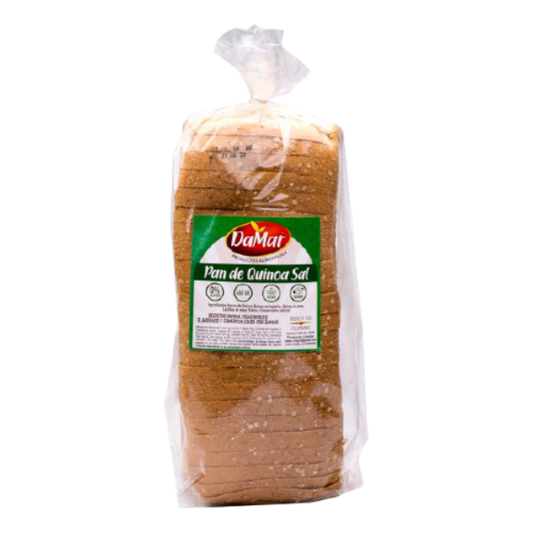 Pan de Quinua Sal Tajado DAMAR x 450 Gramos