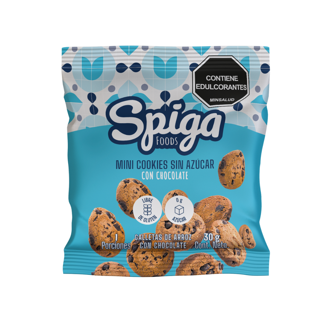 Mini Cookies con chocolate   Spiga